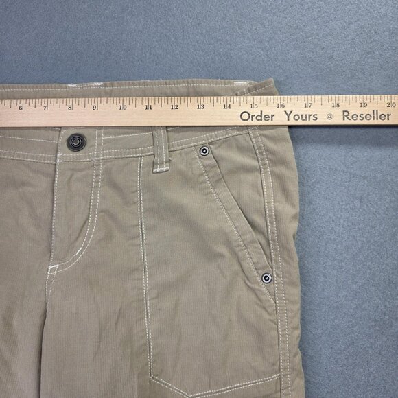 Kuhl Pants Womens 8 Regular Khaki Straight Leg Hiking Outdoor Stretch Athleisure - Picture 10 of 15